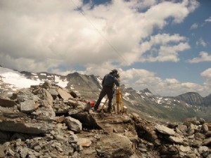 Ziviltechniker auf Bergspitze in Kärnten